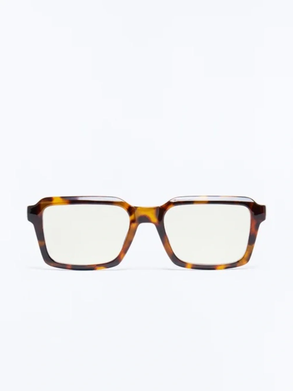 Oversized Tortoise Blue Light Glasses | Retro Square Frames | Fashion Eyewear